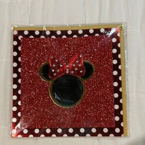 Red Glitter Minnie Mouse Scrapbook